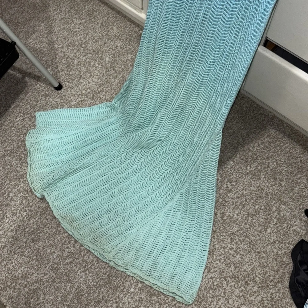 Lovers and Friends Katrina Mesh Maxi Dress in Blue Ombre size XS - Picture 8 of 10